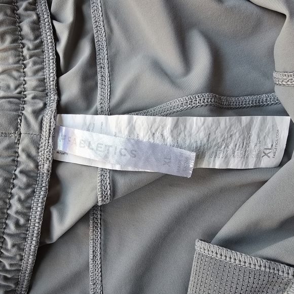 Fabletics Light Gray Joggers with Pink Drawstring XL - Picture 2 of 8